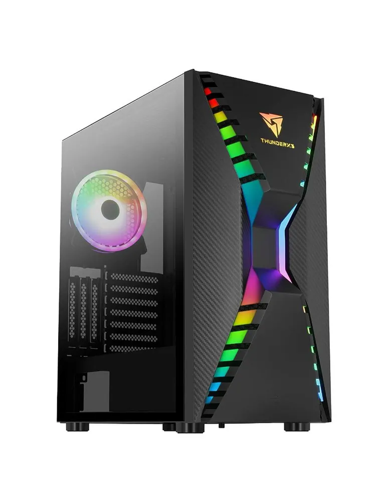 Gabinete Gamer Aerocool Thunder X3 Cronus G 1 Fan ARGB ATX Cristal Templado