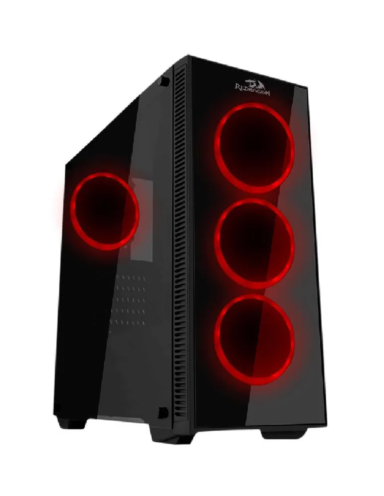 Gabinete Gamer Redragon Sideswipe Pro GC-601PRO Cristal 4 Fans RGB