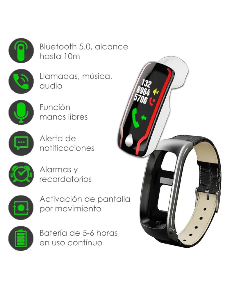 Smartwatch 2 en 1 VAK T9 unisex VD-T9-N