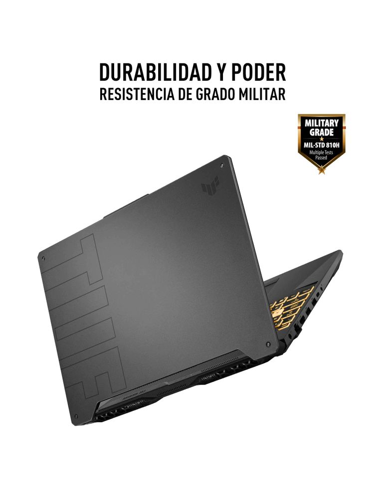 Laptop gamer ASUS TUF F15 15.6 pulgadas Full HD Intel Core i5 NVIDIA GeForce RTX 3050 8 GB RAM 512 GB SSD