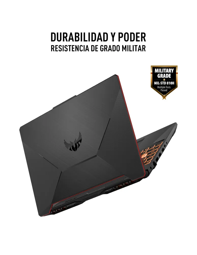 Computadora gamer Asus Fx506lh-hn082w 15.6 Pulgadas Full HD GeForce GTX 1650 Intel Core i5 8 GB RAM 512 GB SSD incluye mouse