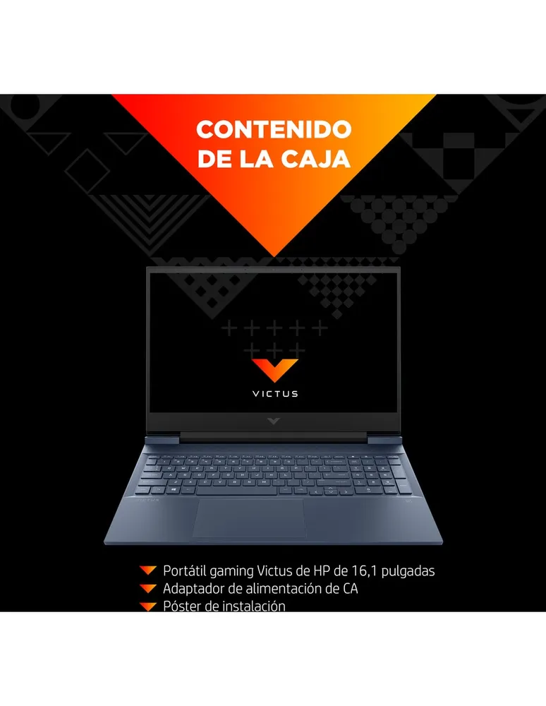 Laptop gamer HP Victus 16-d0505la 16.1 pulgadas full HD Intel Core I5 Nvidia Geforce GTX 1650 16 GB 512 GB SSD