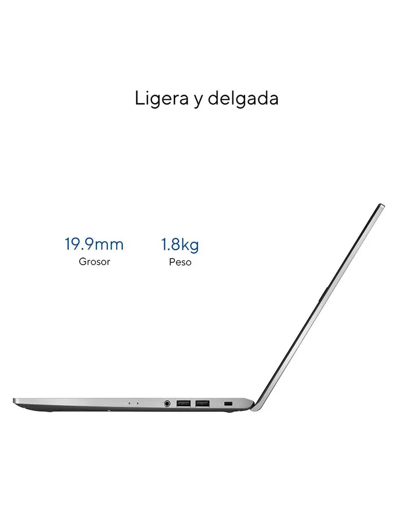 Laptop thin & light Asus Vivobook 15 15.6 pulgadas Full HD Intel UHD Graphics Intel Core i5 8 GB RAM 1 TB HDD 256 GB SSD