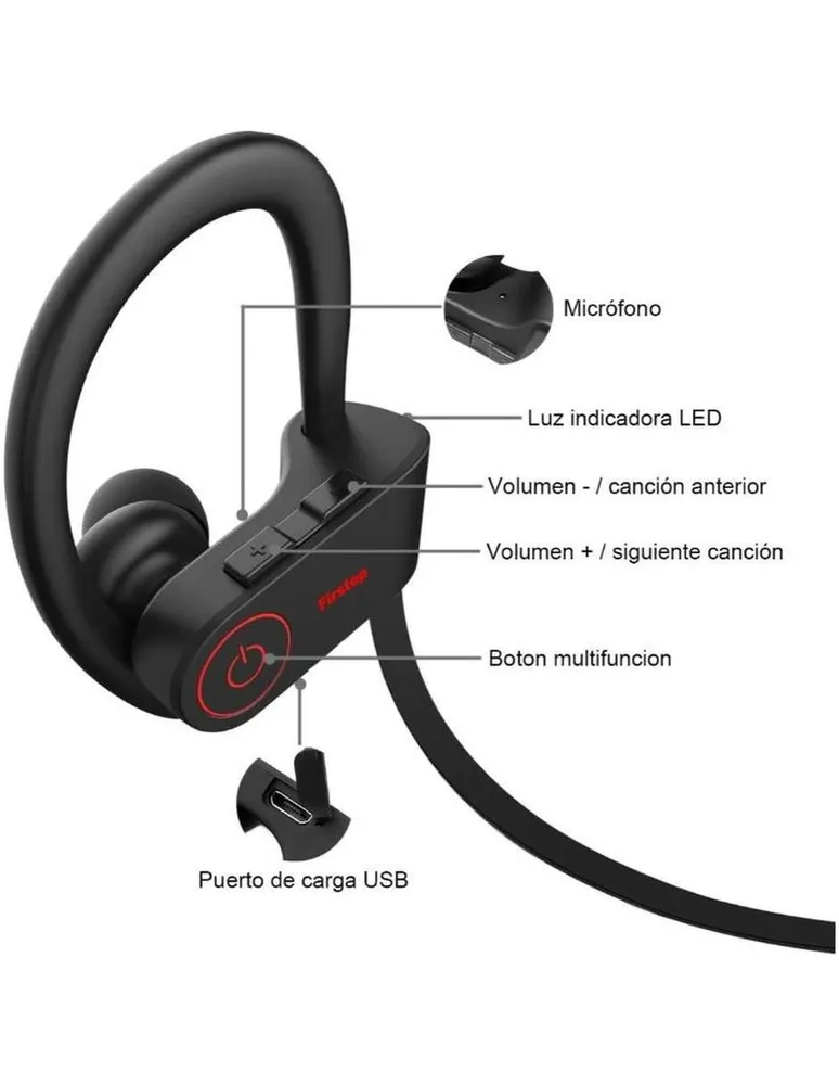 Audífonos in ear Frutivegie MX-U8 inalámbrica con cancelación de ruido