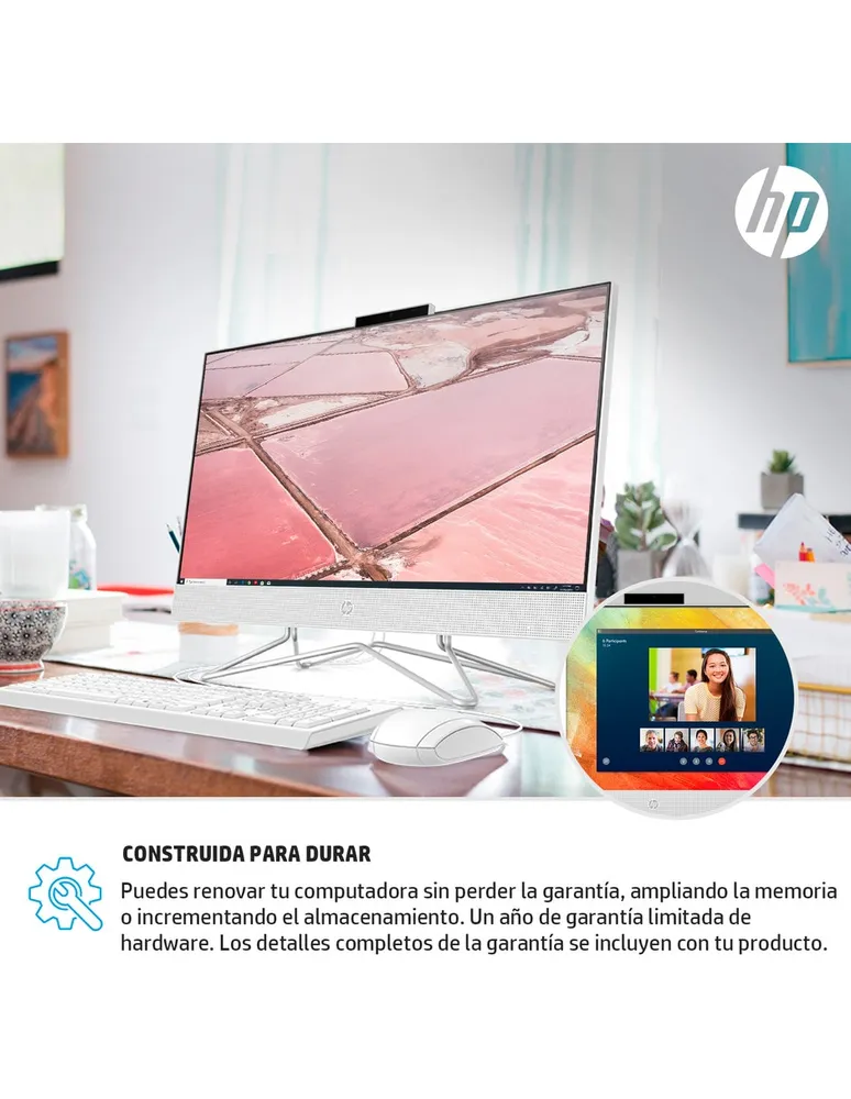 Computadora All in One HP 22-dd2011la 21.5 pulgadas Full HD Intel Pentium Integradas 8GB 256 GB SSD