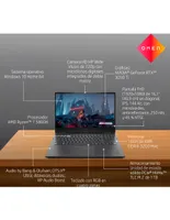 Laptop gamer HP Omen 16-c0502la 16 pulgadas Full HD AMD Ryzen 7 Nvidia Geforce RTX 3050 8 GB 512 GB SSD