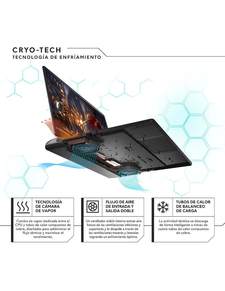 Laptop Gamer Alienware M15 R7 15.6 pulgadas Full HD AMD Ryzen 7 NVIDIA GeForce RTX 3050 Ti 16 GB RAM 512 GB SSD