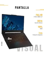 Laptop gamer Asus TUF Dash F15 15.6 pulgadas Full HD Intel Core i5 NVIDIA GeForce RTX 3060 16 GB RAM 512 GB SSD