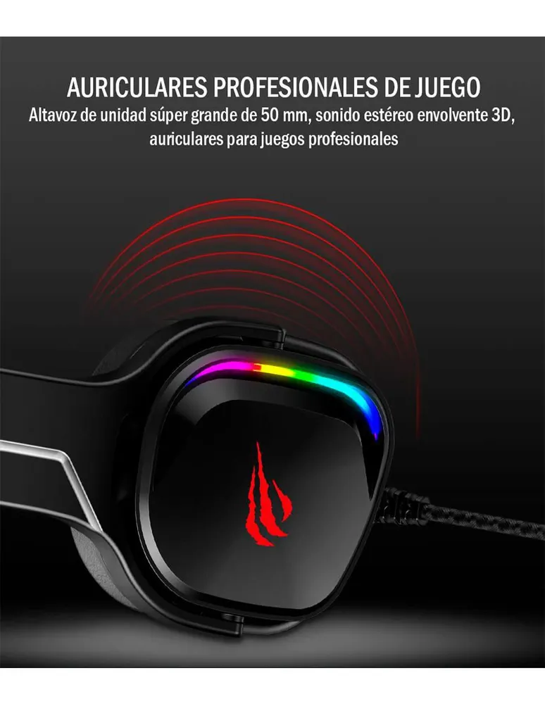 Audífonos Gamer Over-Ear Titano Alámbricos