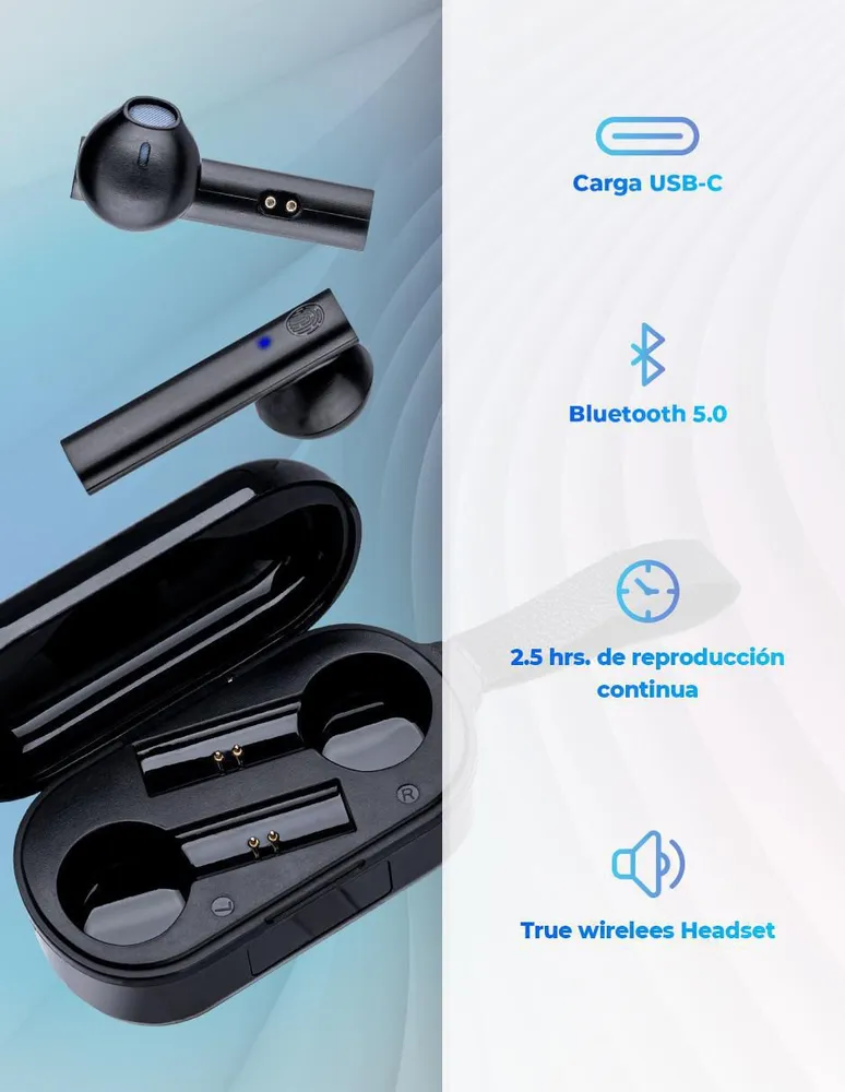 Audífonos In-Ear Ginga DN-TWS09F Inalámbricos con Cancelación de Ruido