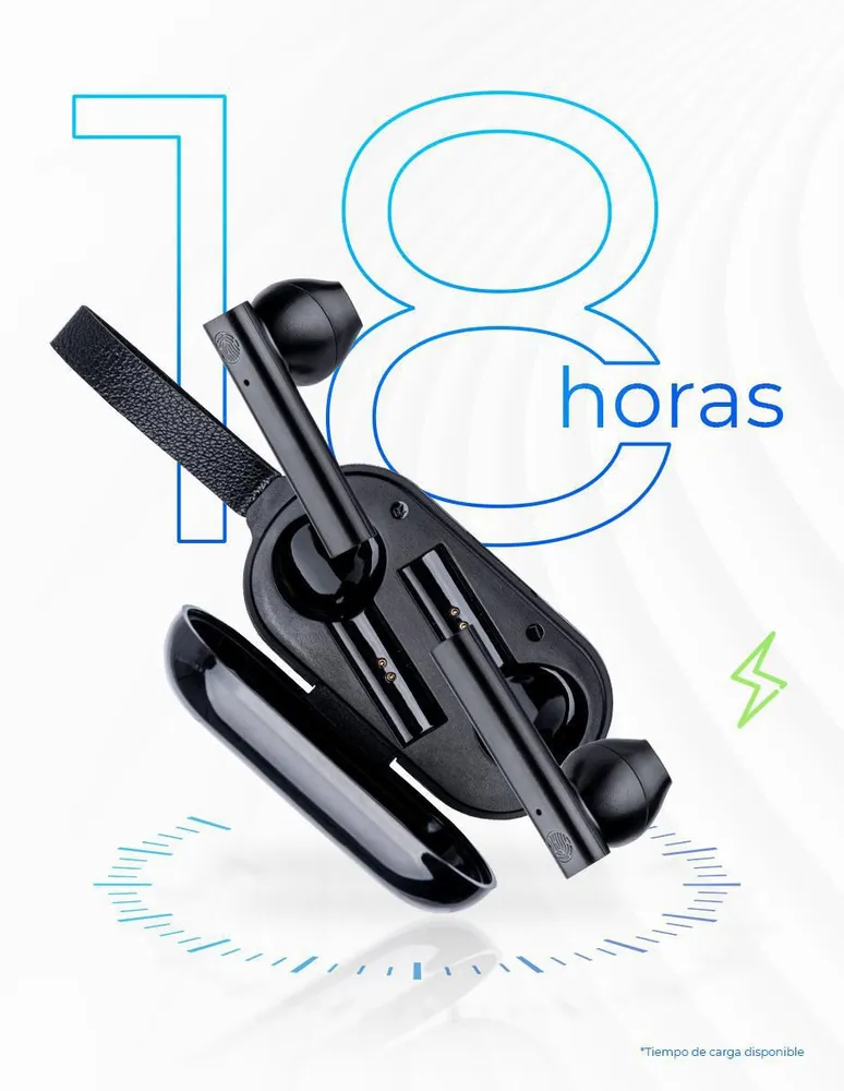 Audífonos In-Ear Ginga DN-TWS09F Inalámbricos con Cancelación de Ruido