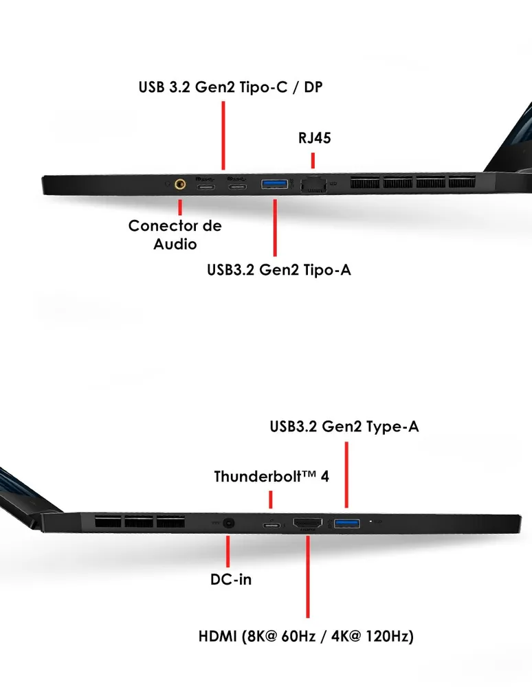 Laptop Gamer MSI Stealth GS66 12UHS 15.6 Pulgadas Full HD Intel Core i9 NVIDIA GeForce RTX 3080 Ti 32 GB RAM 2 TB SSD