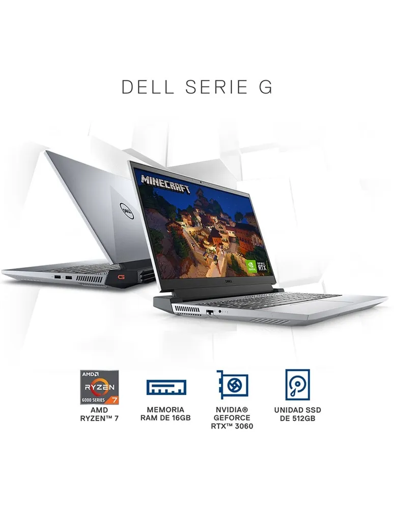 Laptop Gamer Dell G5 5525 15.6 Pulgadas Full HD AMD Ryzen NVIDIA GeForce RTX 16 GB RAM 512 GB SSD