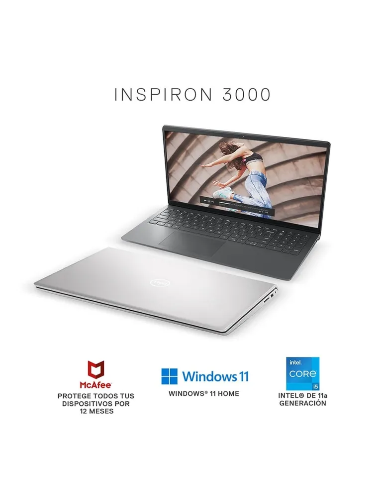 Laptop Dell Inspiron 3511 15.6 pulgadas full hd intel core i5 intel uhd graphics 8 GB RAM 256 GB ssd