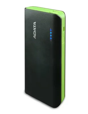 Power Bank Adata PT100 negro-verde 10000 mAH APT100-10000M-5V-CBKGR