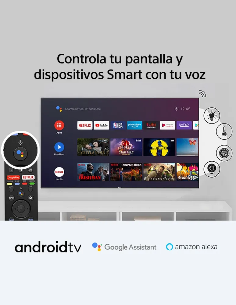 Pantalla Sony OLED smart TV de 48 pulgadas 4K/Ultra HD XBR-48A9S
 con Android TV