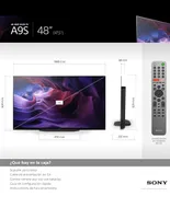 Pantalla Sony OLED smart TV de 48 pulgadas 4K/Ultra HD XBR-48A9S
 con Android TV