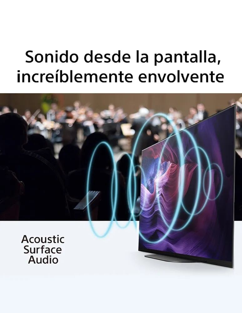 Pantalla Sony OLED smart TV de 48 pulgadas 4K/Ultra HD XBR-48A9S
 con Android TV