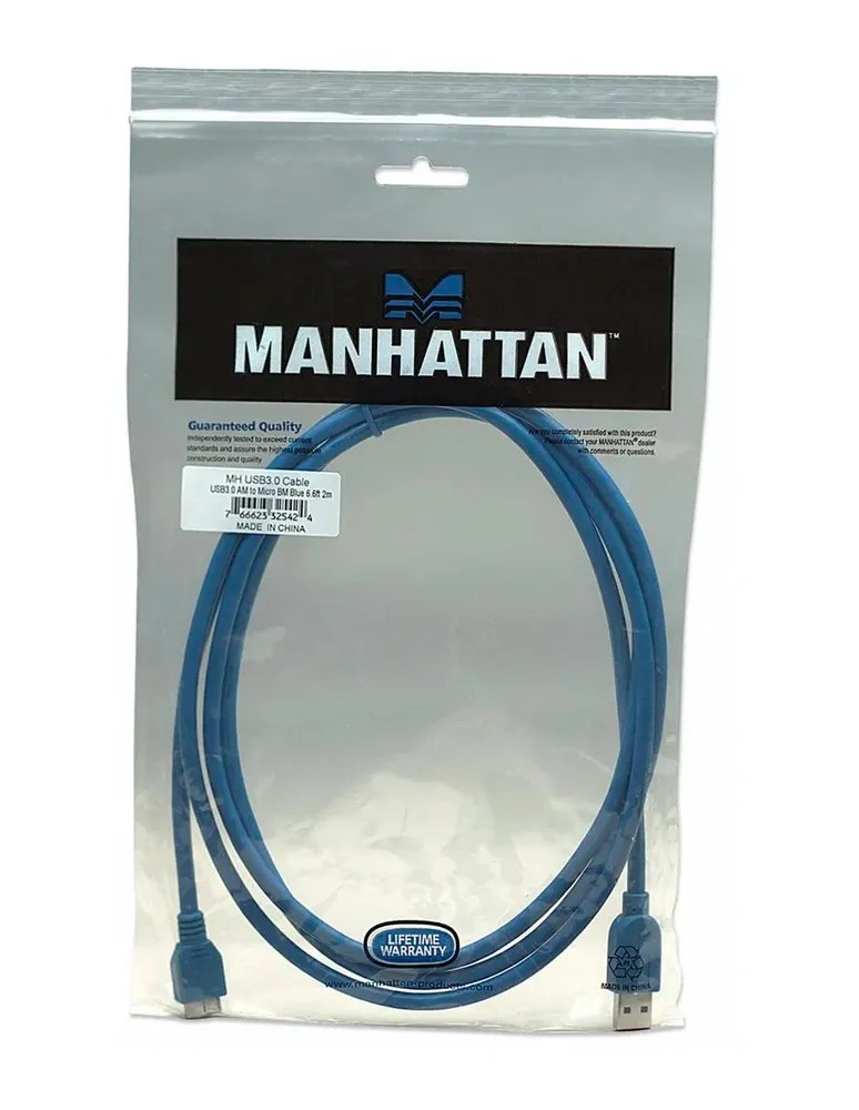 Cable Micro B Manhattan a USB A de 2 m