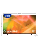 Pantalla Samsung LED smart TV de 75 pulgadas 4K UN75AU8000FXZX  con Tizen