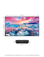 Pantalla Hisense LED smart TV de 100 pulgadas 4K/Ultra HD 100L9G con Android TV