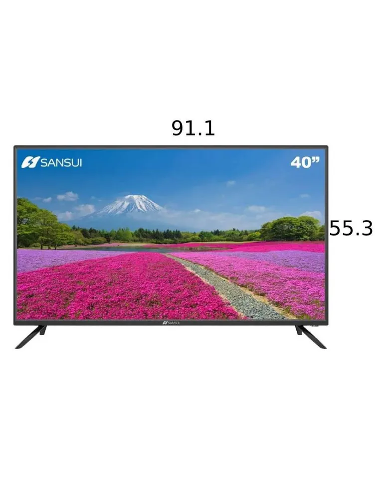 Pantalla Sansui LED smart TV de 40 pulgadas Full HD