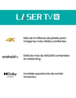 Pantalla Hisense Láser smart TV de 100 pulgadas 4K/Ultra HD 100L5G con Android TV