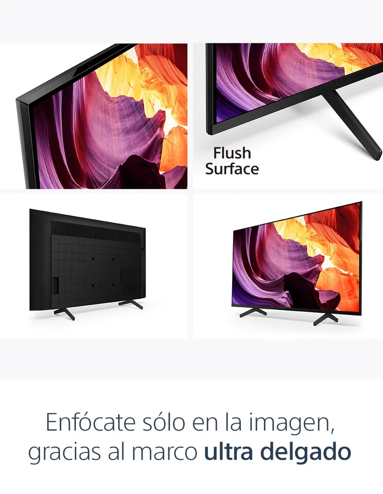 Pantalla Sony LCD Smart TV de 43 Pulgadas Dolby Atmos/HDR Dolby Vision KD-43X80K con Google TV