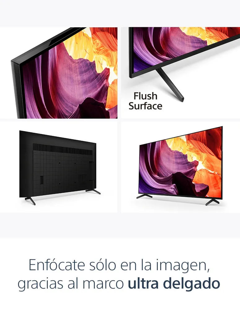 Pantalla Sony LCD smart TV de 65 pulgadas Dolby Atmos/HDR Dolby Vision  KD-65X80K UCM con Google TV