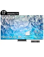 Pantalla samsung neo qled smart tv de 75 pulgadas 8k qn75qn900bfxzx con tizen