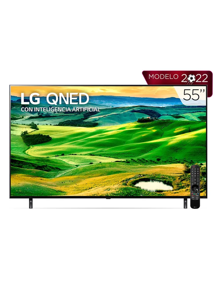 Pantalla LG QNED SMART TV de 55 pulgadas 4K/UHD 55QNED80SQA con WebOS