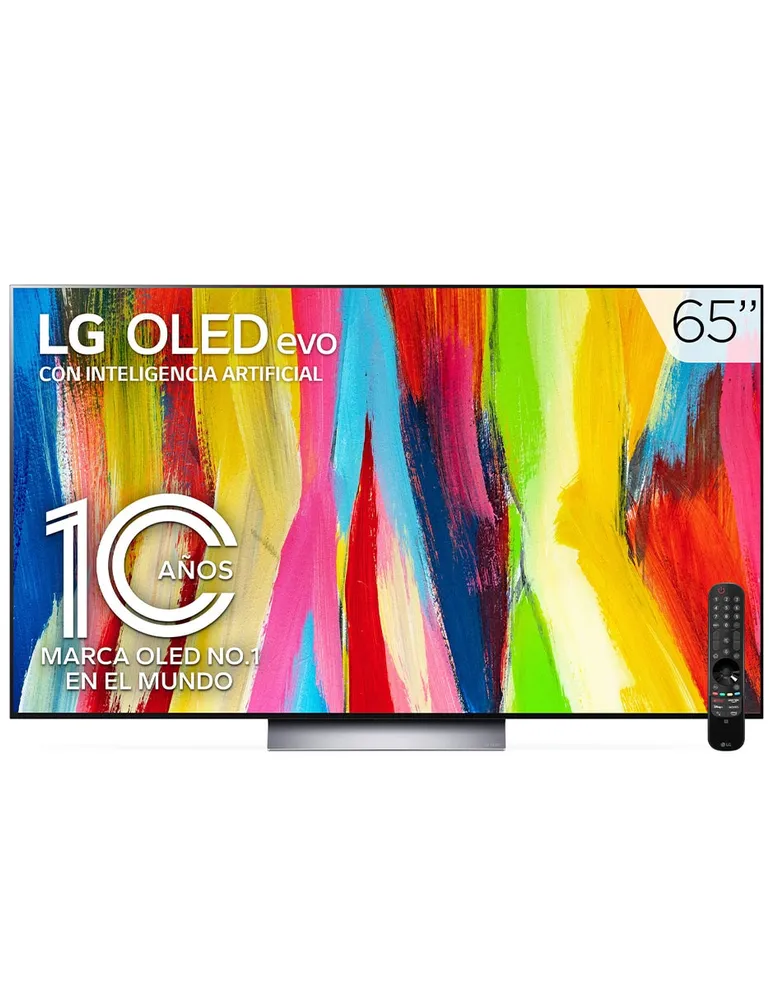 Pantalla LG OLED SMART TV de 65 pulgadas 4K/Dolby Atmos OLED65C2PSA con WebOS