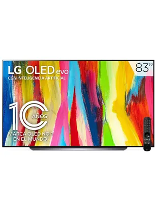 Pantalla LG OLED Smart TV de 83 pulgadas 4k/Dolby Atmos OLED83C2PSA con WebOS