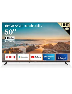 Pantalla Sansui LED de 50 pulgadas 4K/Ultra HD SMX50V1UA con Android TV