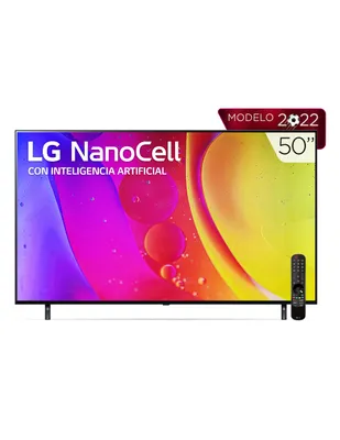 Pantalla LG NanoCell Smart TV de 50 pulgadas 4K 50NANO80SQA con WebOS