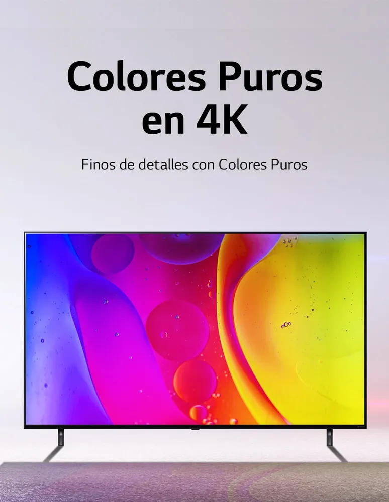 Pantalla LG NanoCell Smart TV de 50 pulgadas 4K 50NANO80SQA con WebOS