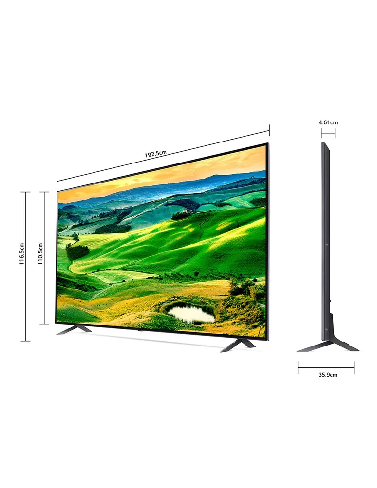 Pantalla LG QNED SMART TV de 86 pulgadas 4K/UHD 86QNED80SQA con WebOS