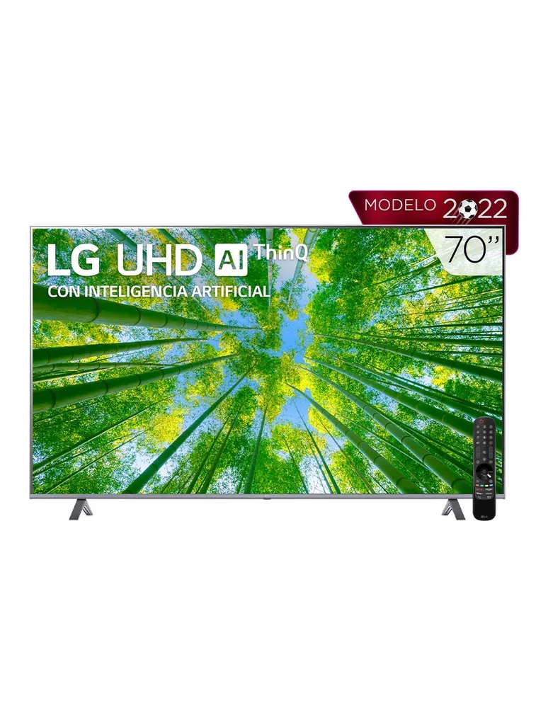 Pantalla LG LED SMART TV de 70 pulgadas 4K/UHD 70UQ8050PSB con WebOS