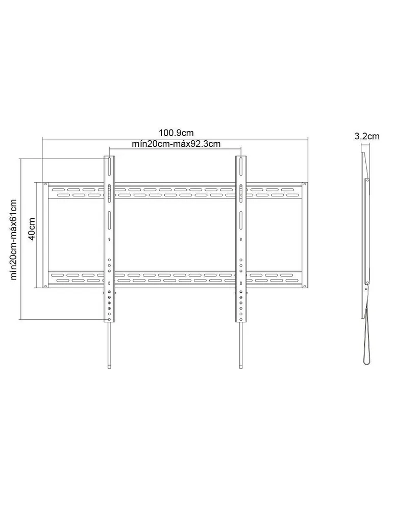 Soporte Manhattanpara para pantalla de 60 a 100 pulgadas