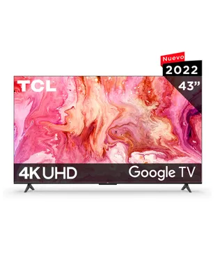 Pantalla TCL UHD smart TV de 43 pulgadas 4K 43S454 con Google TV