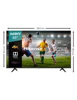 Pantalla Hisense Led Smart TV de 65 pulgadas 4K/Ultra HD 65a65hv con Vidaa