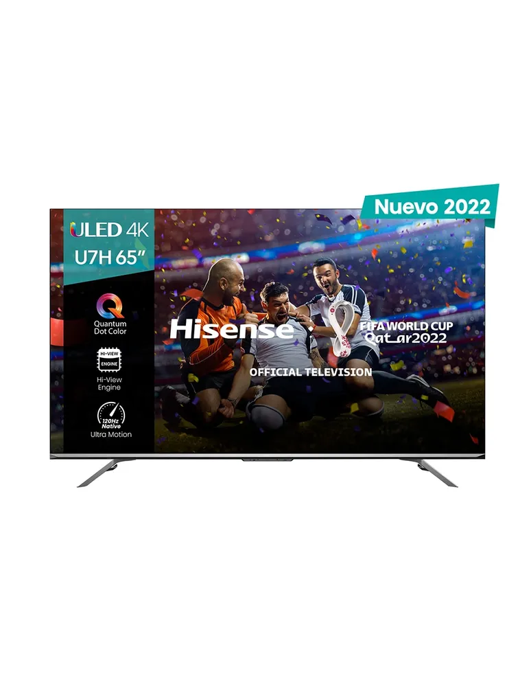 Pantalla Hisense LED smart TV de 65 pulgadas QHD 65U7H con Google TV