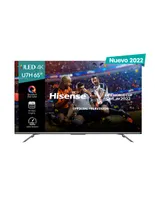 Pantalla Hisense LED smart TV de 65 pulgadas QHD 65U7H con Google TV
