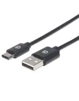 Cable USB C Manhattan a USB A de 2 m