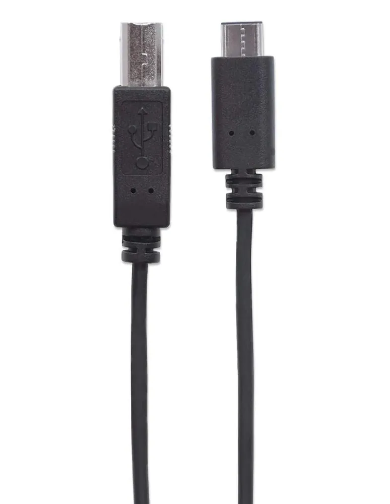 Cable USB C Manhattan a USB B de 2 m