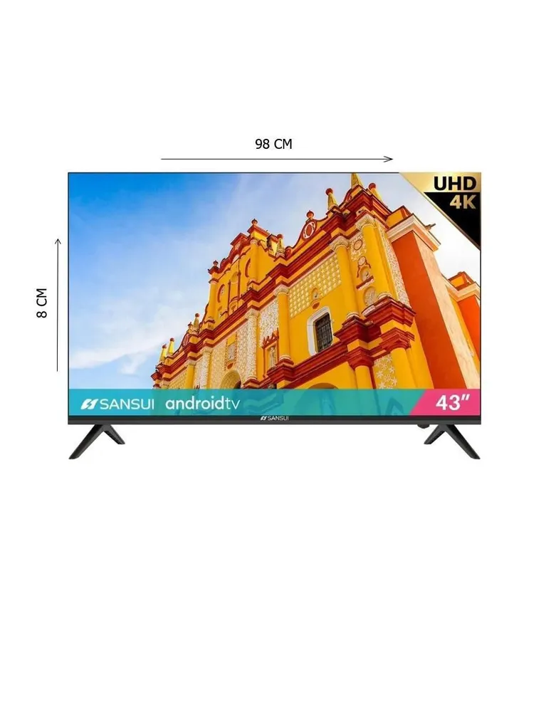 Pantalla Sansui 50 Pulgadas Smart TV UHD 4K Android TV SMX50V1UA