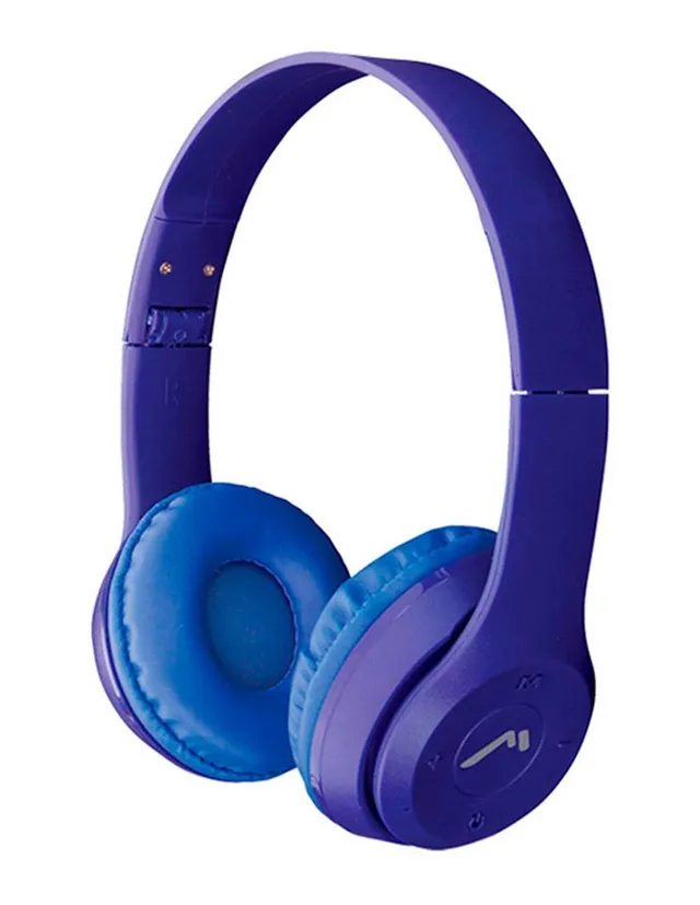 Mitzu® Audífonos True Wireless Bluetooth 5.3, azul con tapa transparente