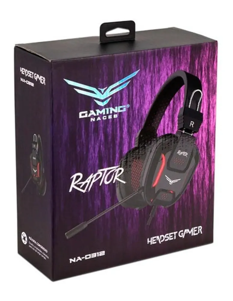 Audífonos Naceb Alámbrico Raptor NA-0312