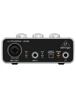 Sistema de Grabación Behringer U-Phoria Studio Interfaz UM2 Micrófono C1 Audífonos HPS5000