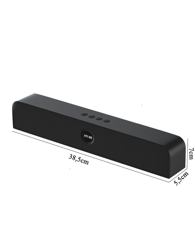 Barra de Sonido Bluetooth VSonic HY68 / Negro, Soundbar
